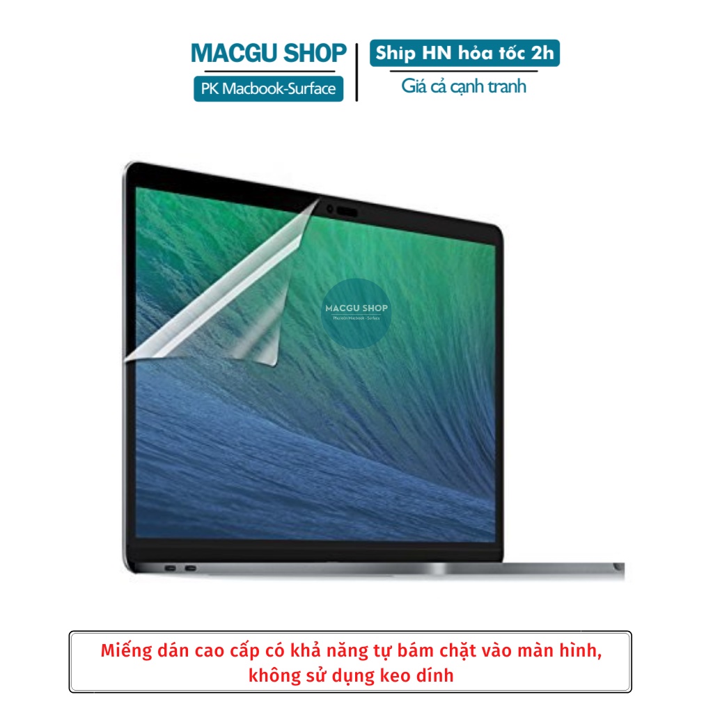 Miếng Dán Màn Hình Macbook Screen Guard HD-Chống trầy xước, chống bụi bẩn