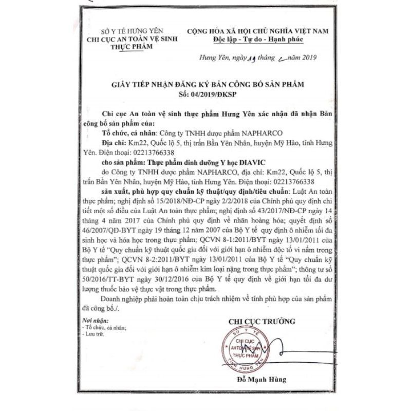 DIAVIC hỗ trợ đường huyết, chống biến chứng tiểu đường và giảm mỡ máu