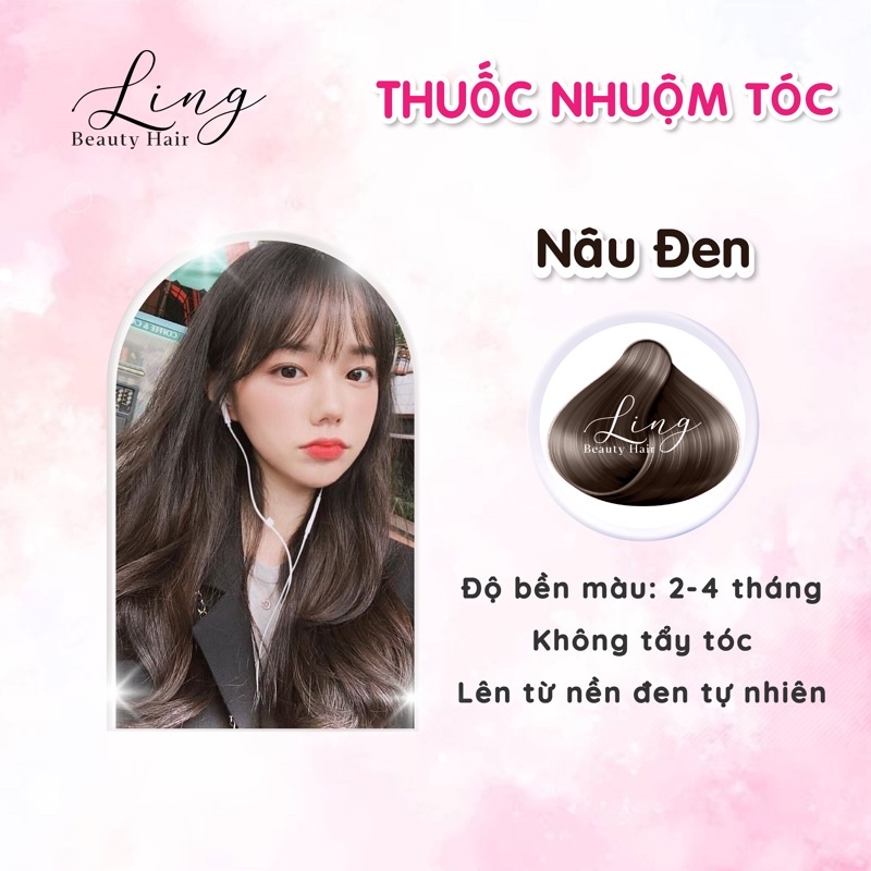 Thuốc nhuộm tóc màu NÂU ĐEN