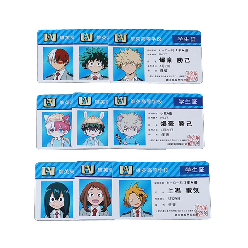   Bộ Sưu Tập Thẻ Ảnh Hoạt Hình My Hero Academia 12