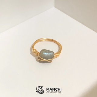 Nhẫn đá Labradorite handmade