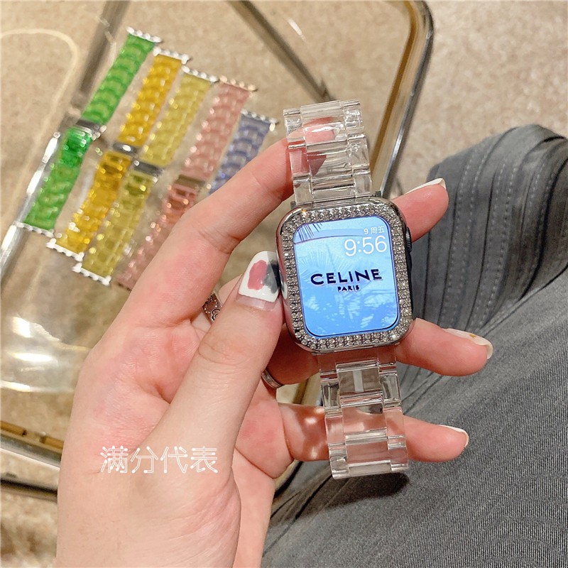 Dây Đeo Resin Trong Suốt Kích Thước 42mm / 38mm Cho Iwatch Series 3 2 1 / 44mm / 40mm