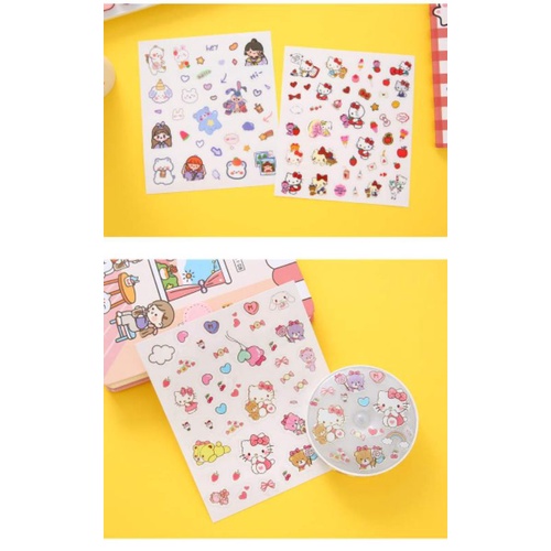 🌻STICKER DÁN HELLO KITTY DORAEMON GẤU DÂU LOTSO🎀