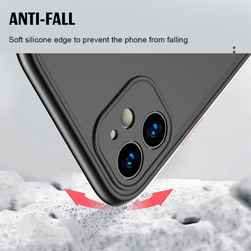 [Ready Stock]Soft Border Skin-friendly Shockproof Phone Case IPhone 11 Pro Max X Xs Max XR 6 6s 7 8 Plus Transparent Matte Hard Back Cover Case | BigBuy360 - bigbuy360.vn