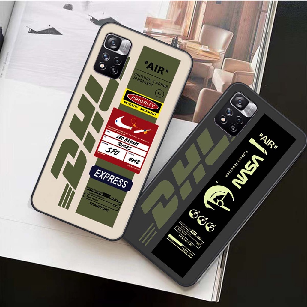 Ốp lưng điện thoại xiaomi redmi note 11 pro plus / note 11 pro 5g bản china in hình Nik.e, DHL, AIR
