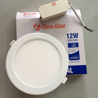 Đèn led âm trần siêu mỏng 12w rạng đông.