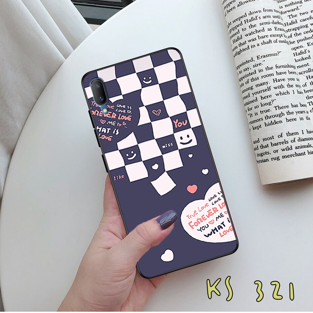 Ốp lưng Vivo V11 - Vivo V11i - Ốp in hình họa tiết caro bền, đẹp