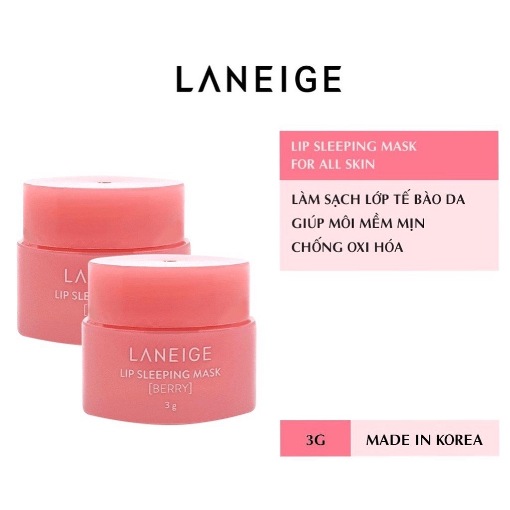 MẶT NẠ Ủ MÔI LANEIGE LIP SLEEPING MASK MINI SIZE 3G