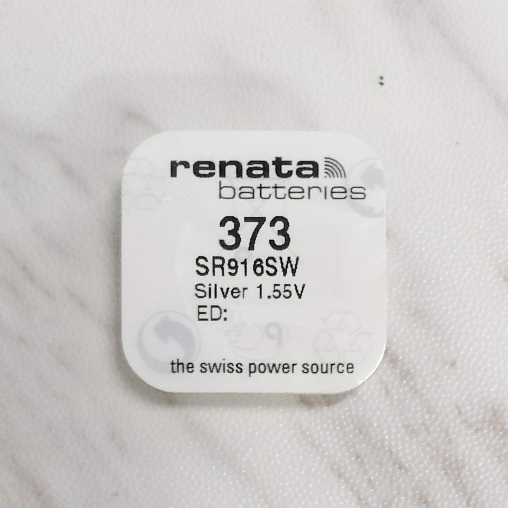 Pin đồng hồ Thụy Sỹ RENATA 373 / SR916SW silver bạc Made in Swiss (Loại tốt - Giá 1 viên)