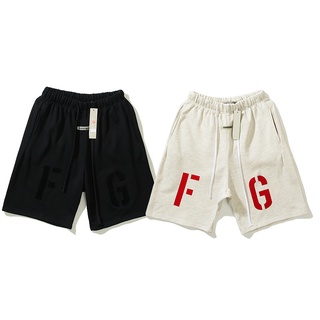 Quần Short Thể Thao Cotton Lưng Thun In Họa Tiết Cổ Điển Thời Trang Unisex