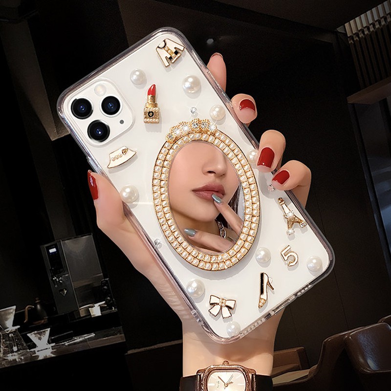 Ốp Điện Thoại TPU Mềm Trong Suốt Đính Đá Giả Lấp Lánh Cho iPhone 14 13 12 Pro Max 11 X XR XS 6 6S 7 8 Plus SE 2020 12