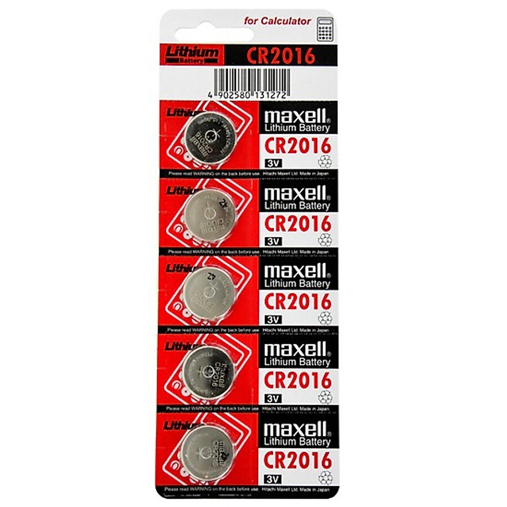 Pin CR2016 - 2016 Maxell Lithium 3v - Pin Remote Smartkey Ô tô Xe Máy Đồng Hồ Chính Hãng Giá Rẻ Dạng Cúc Áo