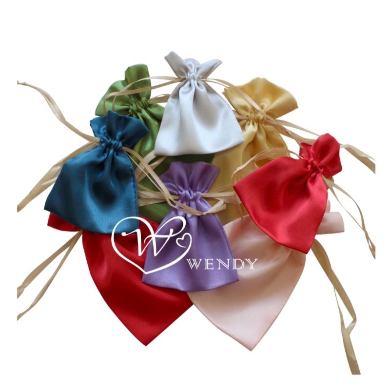 sét 10 túi vải nhung dây rút cao cấp size 10x14 cm