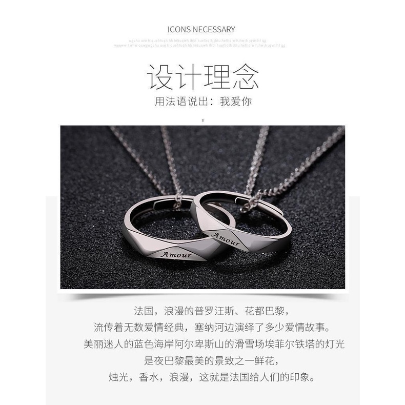 Cặp vòng cổ Mạ Bạc 925 Hàn Quốc an925wkjz003.my21.6.24 Cho Cặp Đôi | BigBuy360 - bigbuy360.vn