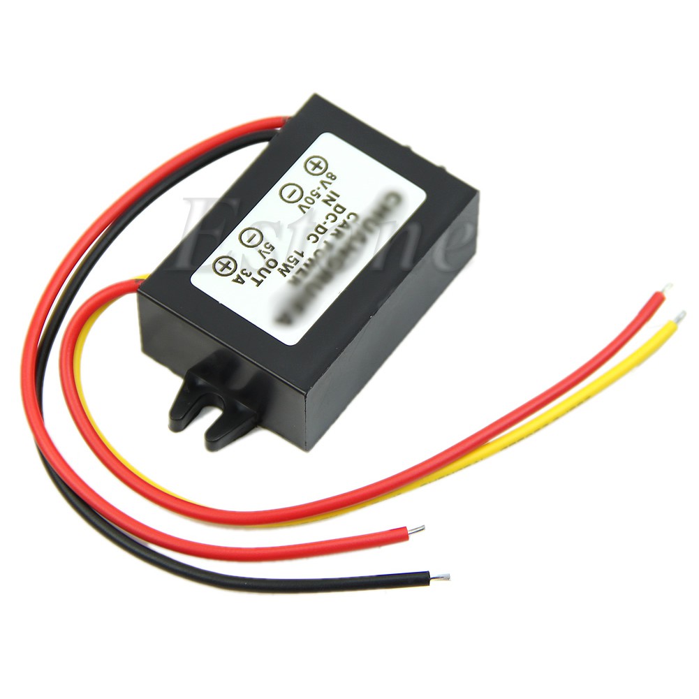 Mô đun hạ áp DC 12/24V sang 5V 3A 15W cho xe