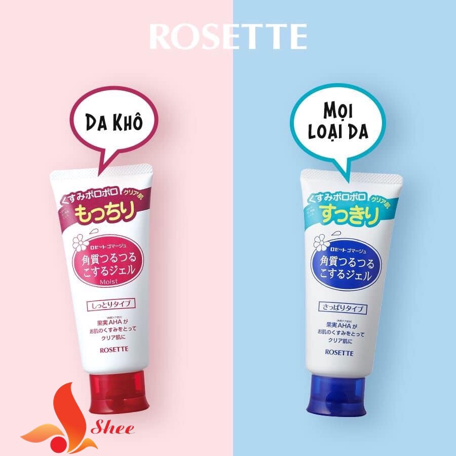 Gel Tẩy Tế Bào Da Chết Rosette Nhật Bản 120g