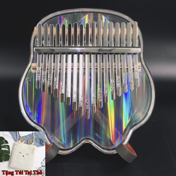 Đàn Kalimba Cầu Vồng Rainbow Crystal Chính Hãng - Tặng Kèm Phụ Kiện