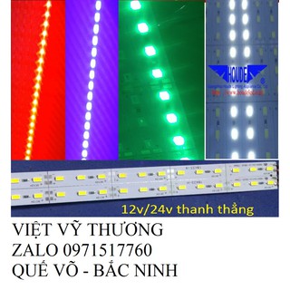 Đèn Led thanh 12v, 24v  1m  siêu sáng đủ màu