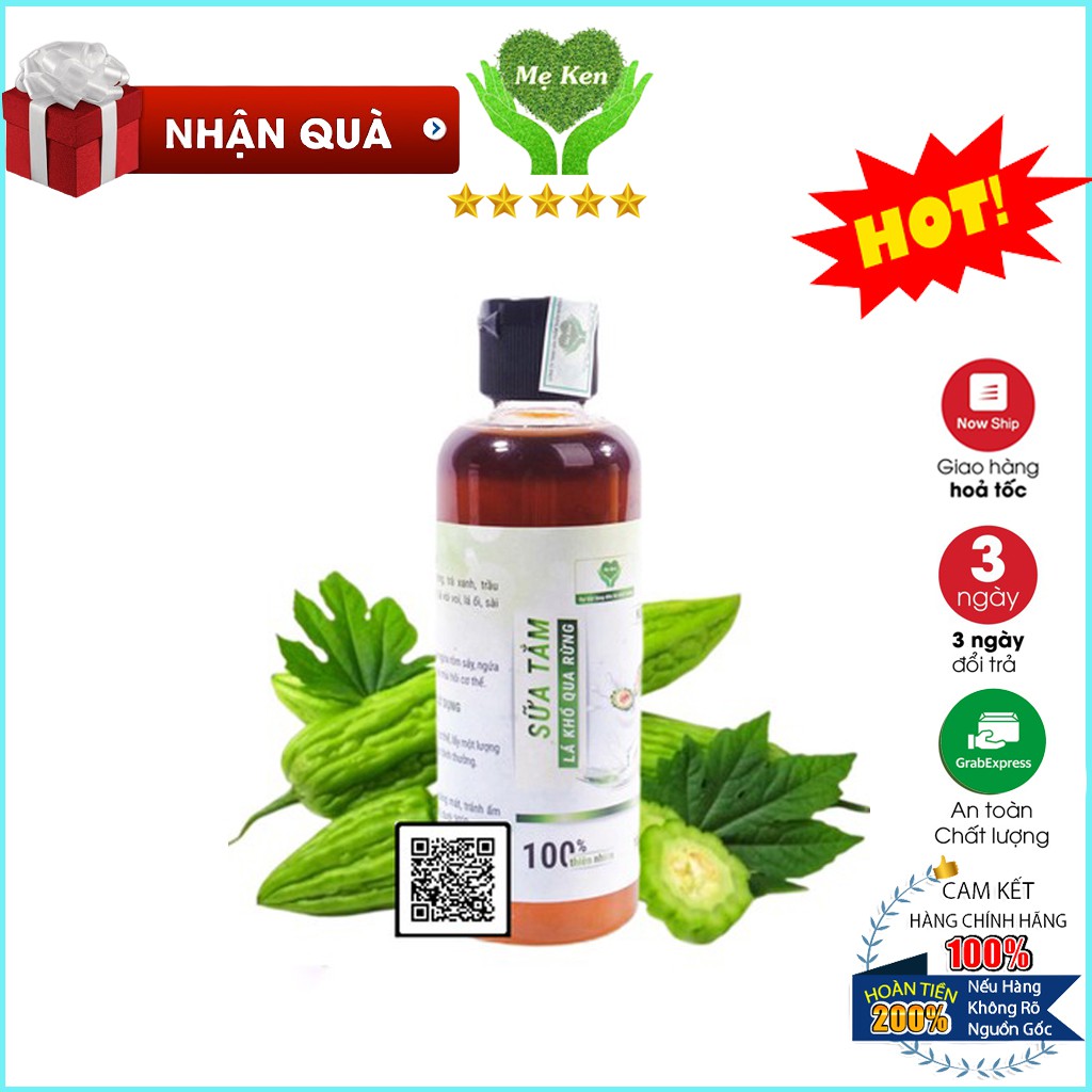 Sữa Tắm Gội Toàn Thân Cho Bé Mẹ Ken - Tinh Chất Lá Khổ Qua Rừng Hỗ Trợ Rôm Sẩy Dạng Chai 100ml [Mộc Thiên]