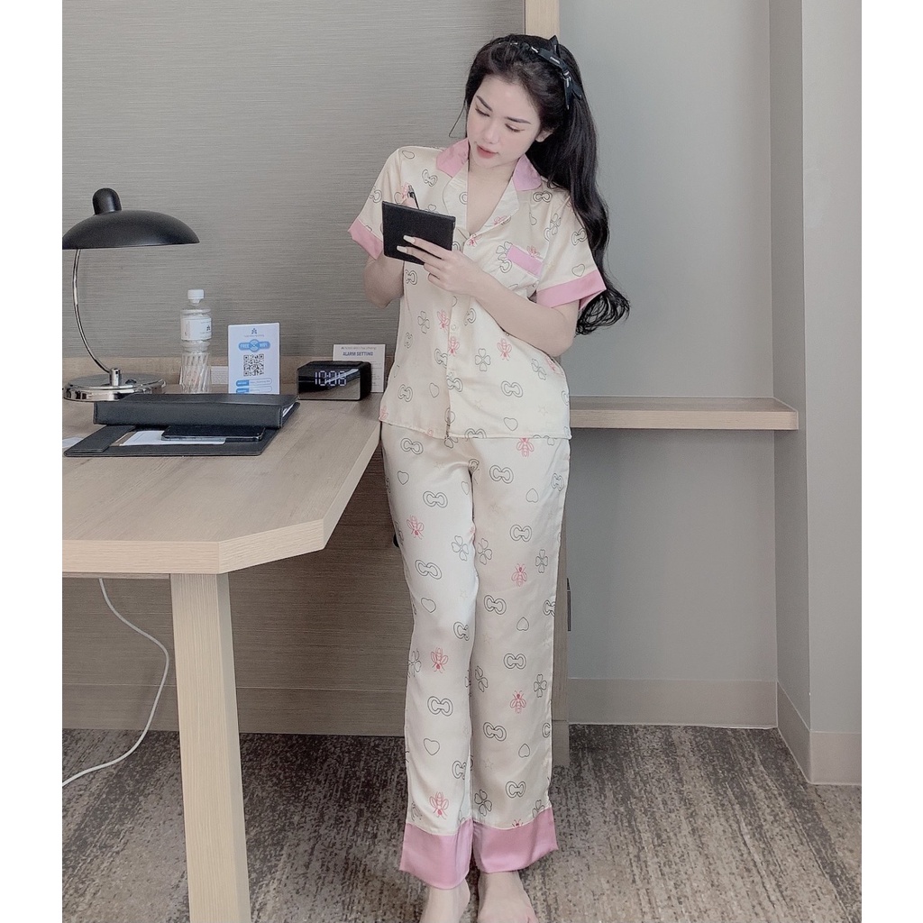 [Siêu Hot] Bộ đồ Pijama lụa💖Bộ lụa thiết kế Cộc Dài Họa tiết chất liệu mát lịm [HÀNG ĐẸP] [ẢNH THẬT +VIDEO] | BigBuy360 - bigbuy360.vn