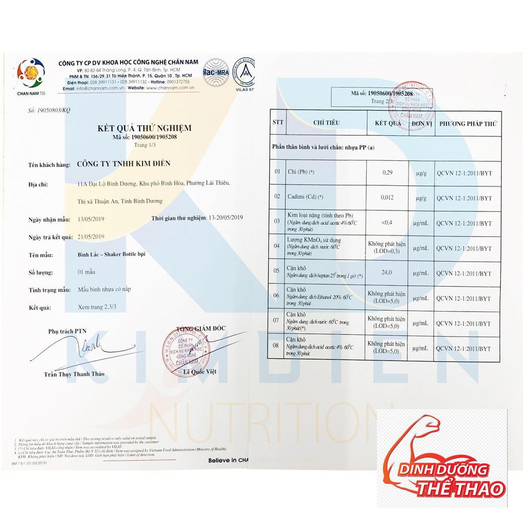 Bình Lắc Sữa bột Shaker BPI 1200ML 1l2