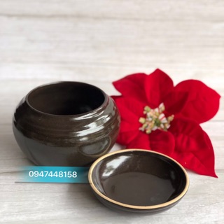 Âu đựng mỡ, gia vị có nắp đậy