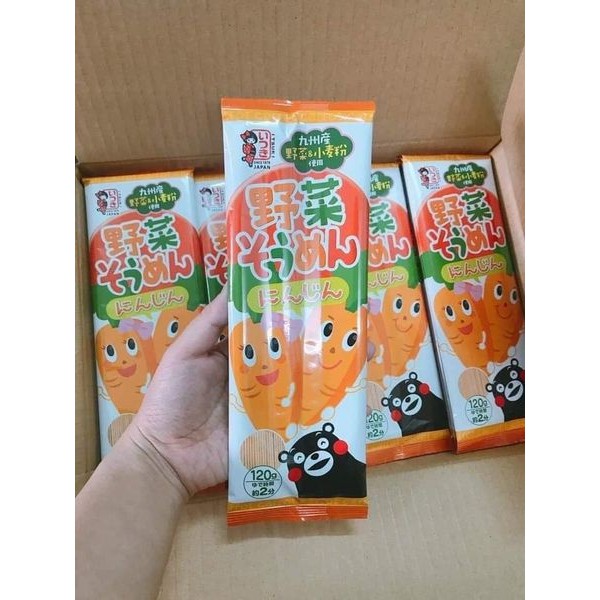 Mì somen rau củ hữu cơ Itsuki 120gr Nhật Bản date  2024