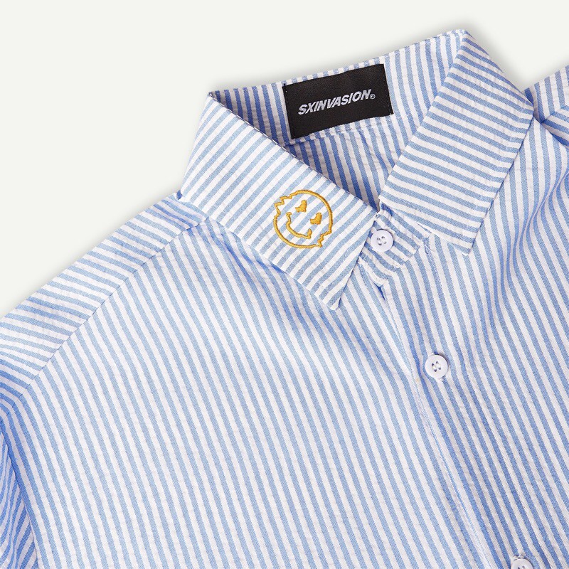 Áo sơ mi Stripe Pocket shirt - chi tiết thêu | BigBuy360 - bigbuy360.vn