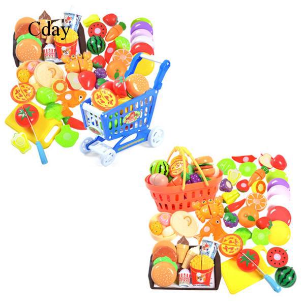 36pcs DIY Funny Kids Kitchen Cutting Toys Set Pretend Playset Role Play C746