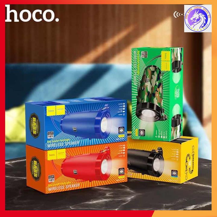 Loa Bluetooth Đa Năng Hoco HK9 BLT5.0, Có Đèn Pin, Công Suất 10W, Có Khe Cắm Thẻ MicroSD - Hàng Chính Hãng, BH 12 Tháng