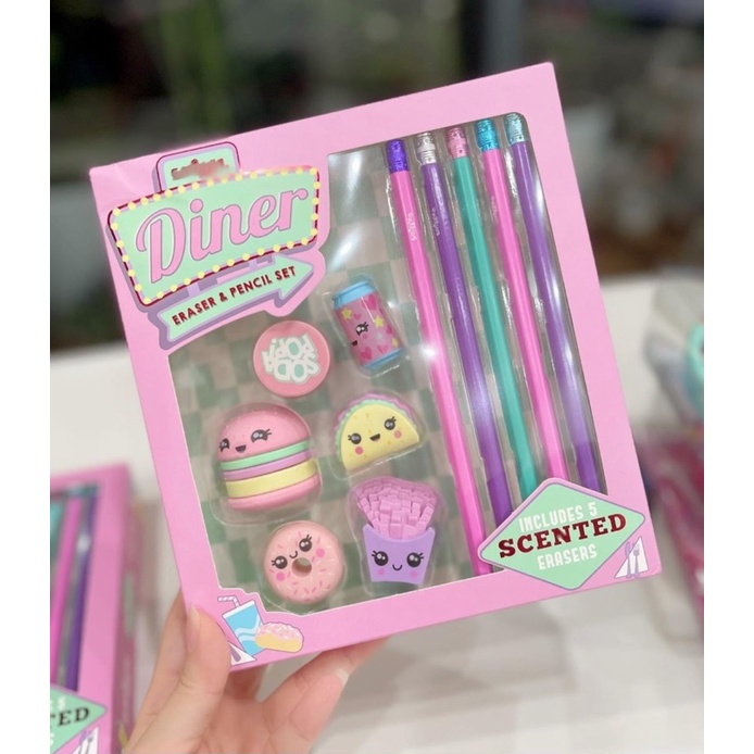 Set tẩy thơm, bút chì tẩy Smiggle chính hãng