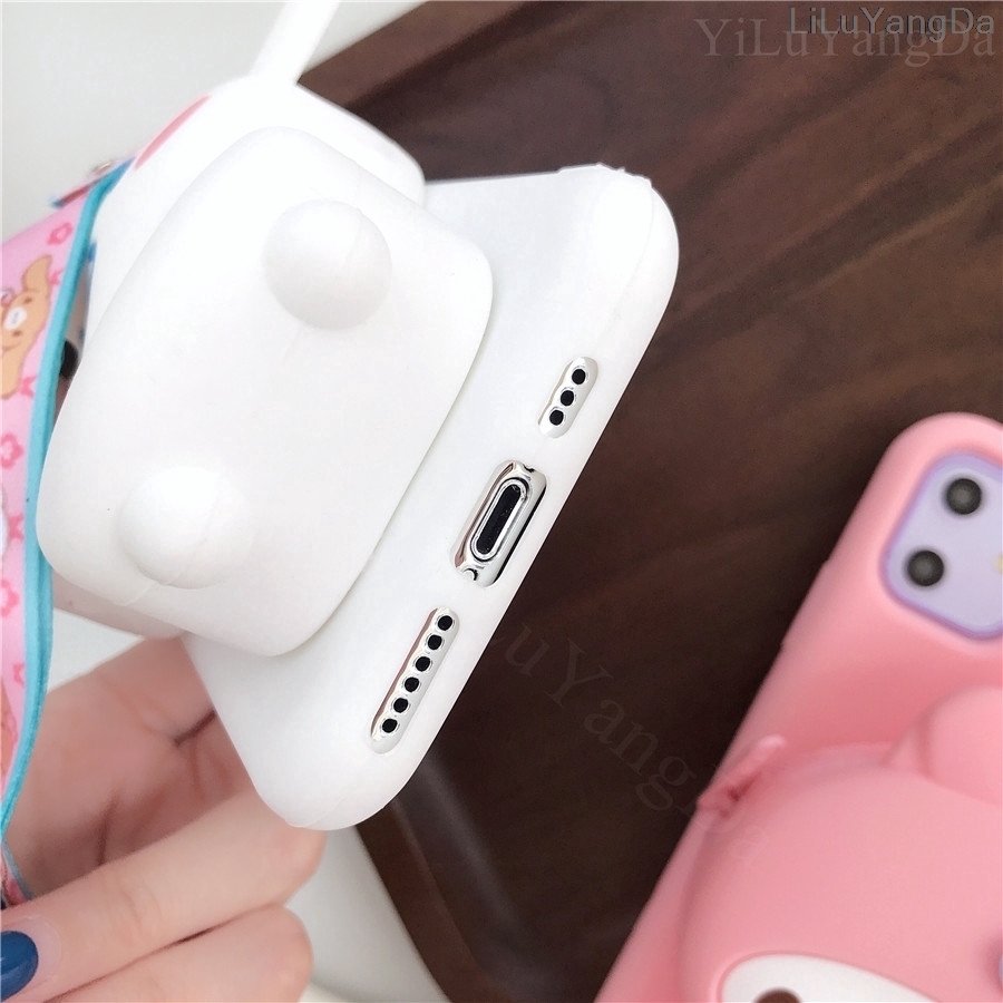 Ốp điện thoại dạng túi hình gấu nâu / Cinnamoroll Melody cho OPPO A1K F9 F9 Pro F7 F5 F5 Youth Reno 2 A83 A71 F3 Plus F3 Lite