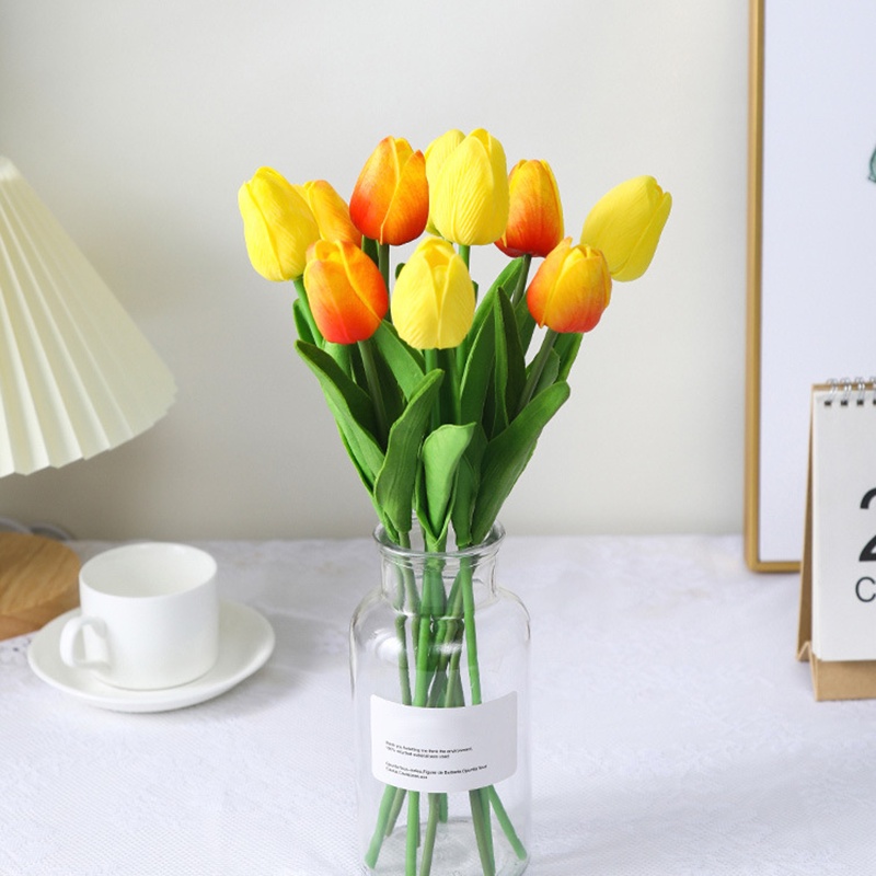 Hoa Giả - Hoa Tulip 33cm cao cấp  nhiều màu sắc trang trí, decor nhà cửa, cửa tiệm, studio chụp ảnh xinh xắn