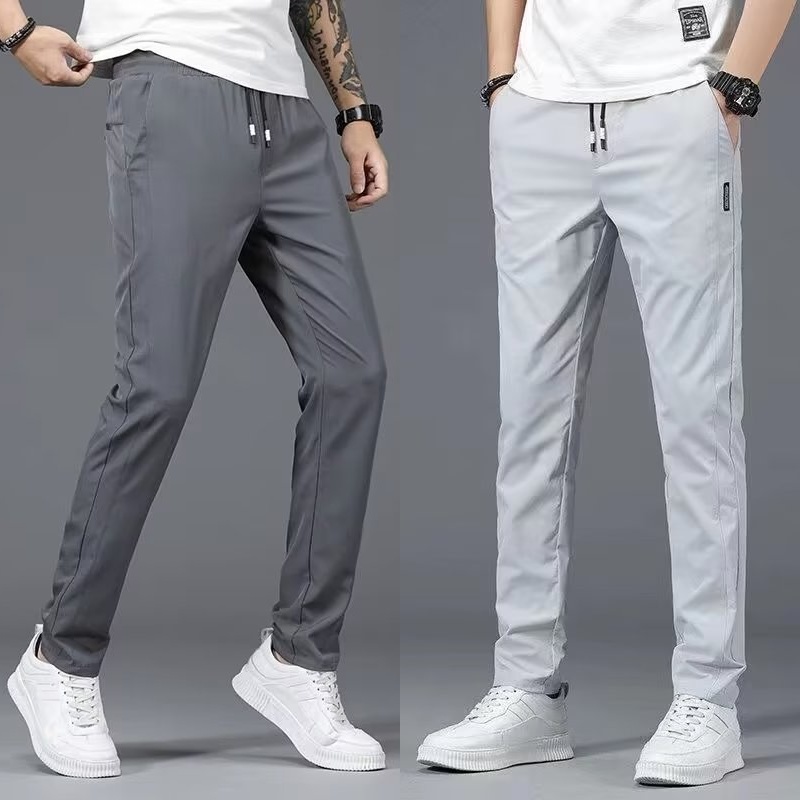 Quần Dài Dáng Rộng Mỏng Phong Cách Mới Thời Trang Mùa Hè Cho Nam