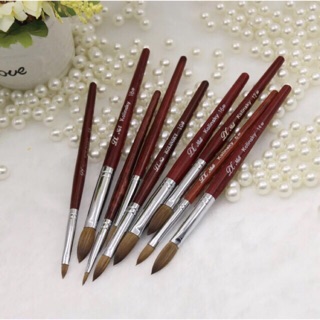 Bút cọ đắp hoa bút cọ đắp bột số 2.4.12.14.16 hãng kolinsky chuẩn lông