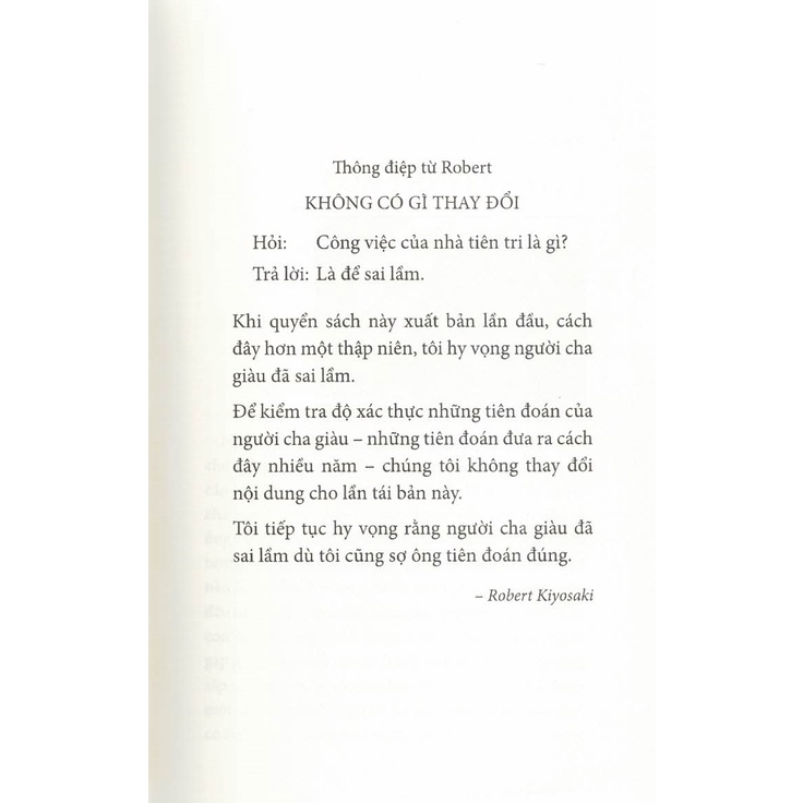 Sách - Dạy Con Làm Giàu 12 - Lời Tiên Tri Của Người Cha Giàu