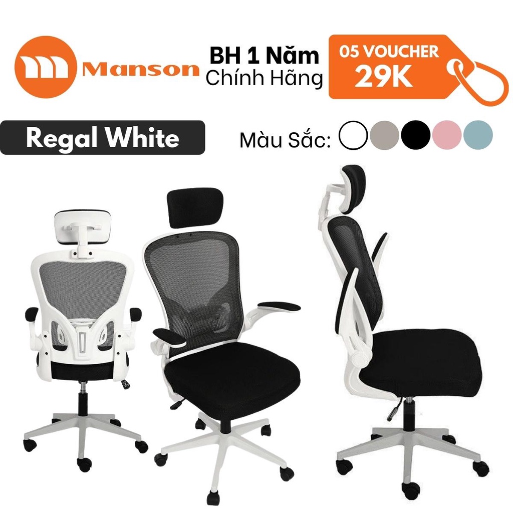 [Hỏa Tốc 30p- Ship 0Đ] Ghế Văn Phòng Công Thái Học Xiaomi Manson Regal Có Tựa Đầu Giảm Đau Vai Gáy | BigBuy360 - bigbuy360.vn