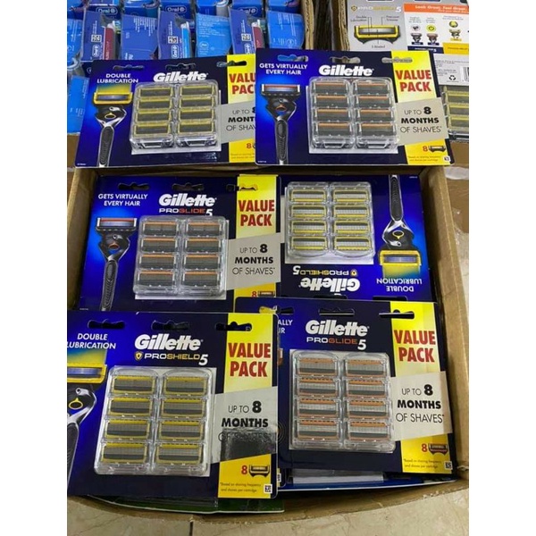 Hộp 8 lưỡi dao cạo râu Gillette Fusion 5-happycare.officialstore