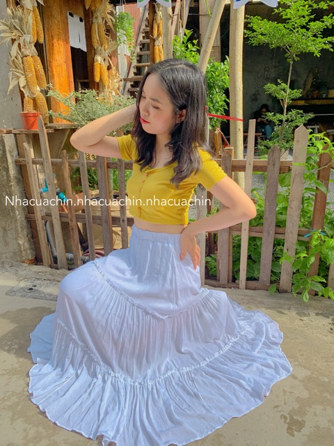 Chân váy voan 2 lớp 2 tầng | BigBuy360 - bigbuy360.vn