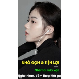 Tai nghe nhét tai H6-Âm thanh hay,bass chuẩn-Tai nghe nhét tai kiểu dáng IPcó nút điều khiển