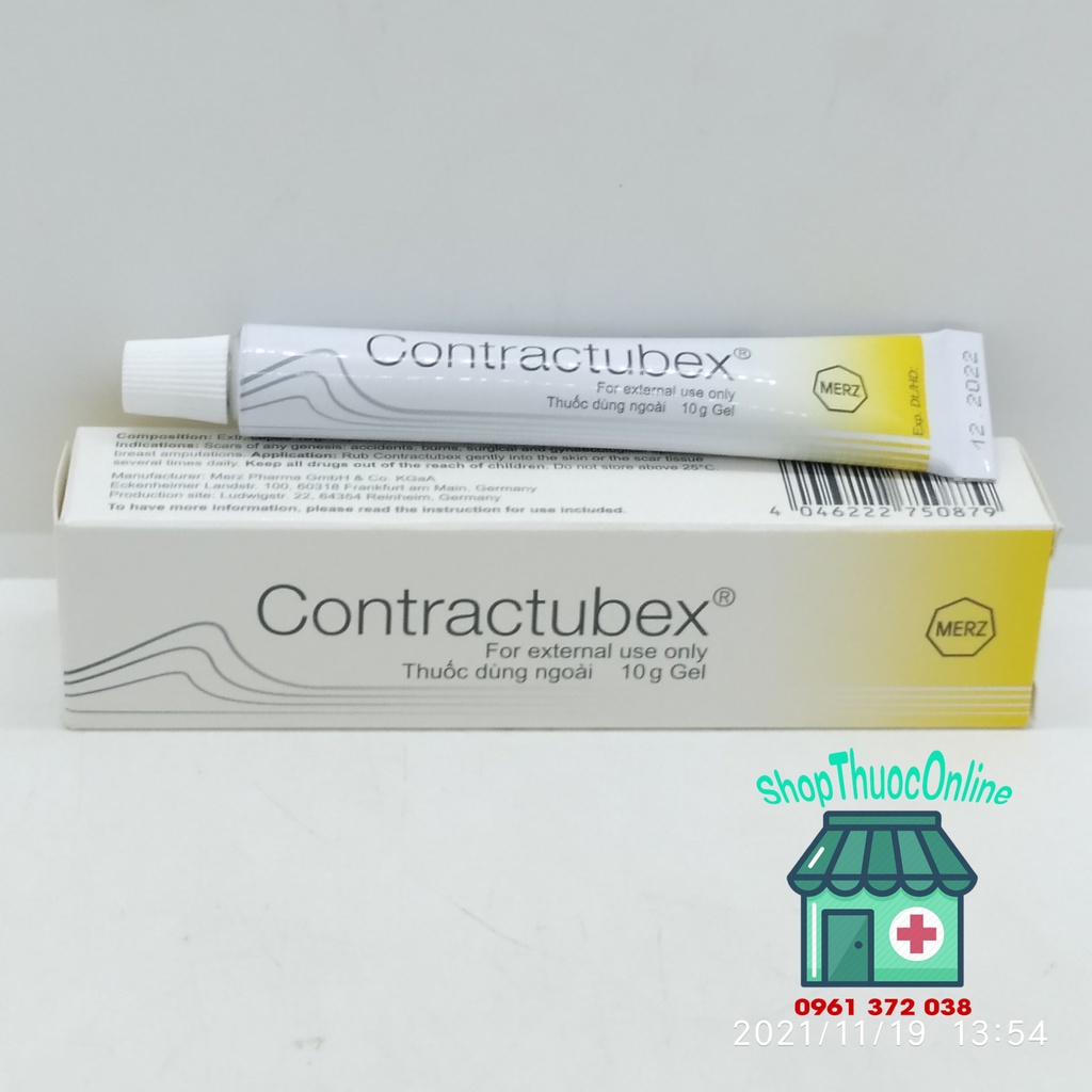 Kem mờ seo lồi Contractubex 10g