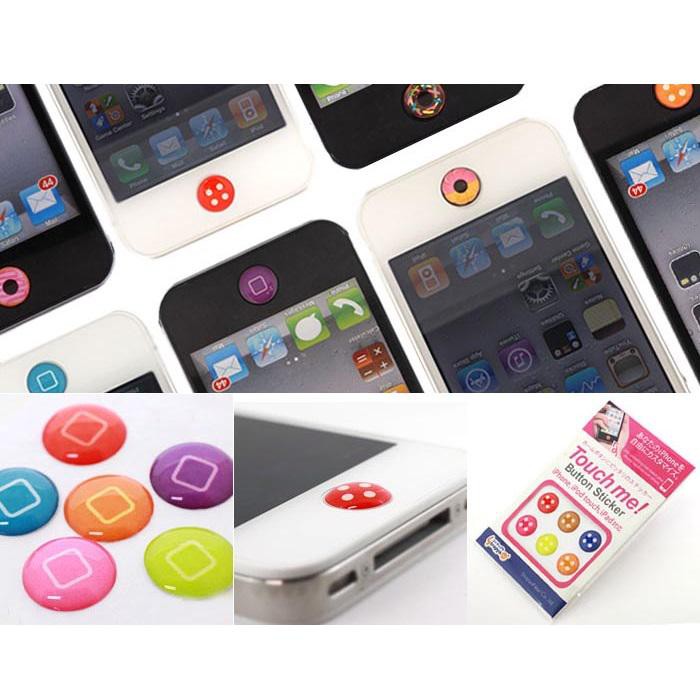 6 Miếng Dán Nút Home Cho Iphone & Ipod & Ipad