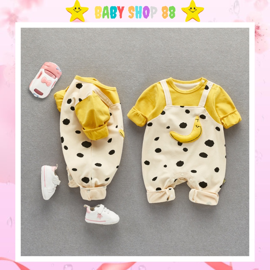 Bộ body dài tay - body suit - bộ đồ liền thân - áo liền quần - quần áo trẻ em cho bé trai bé gái sơ sinh M.D11