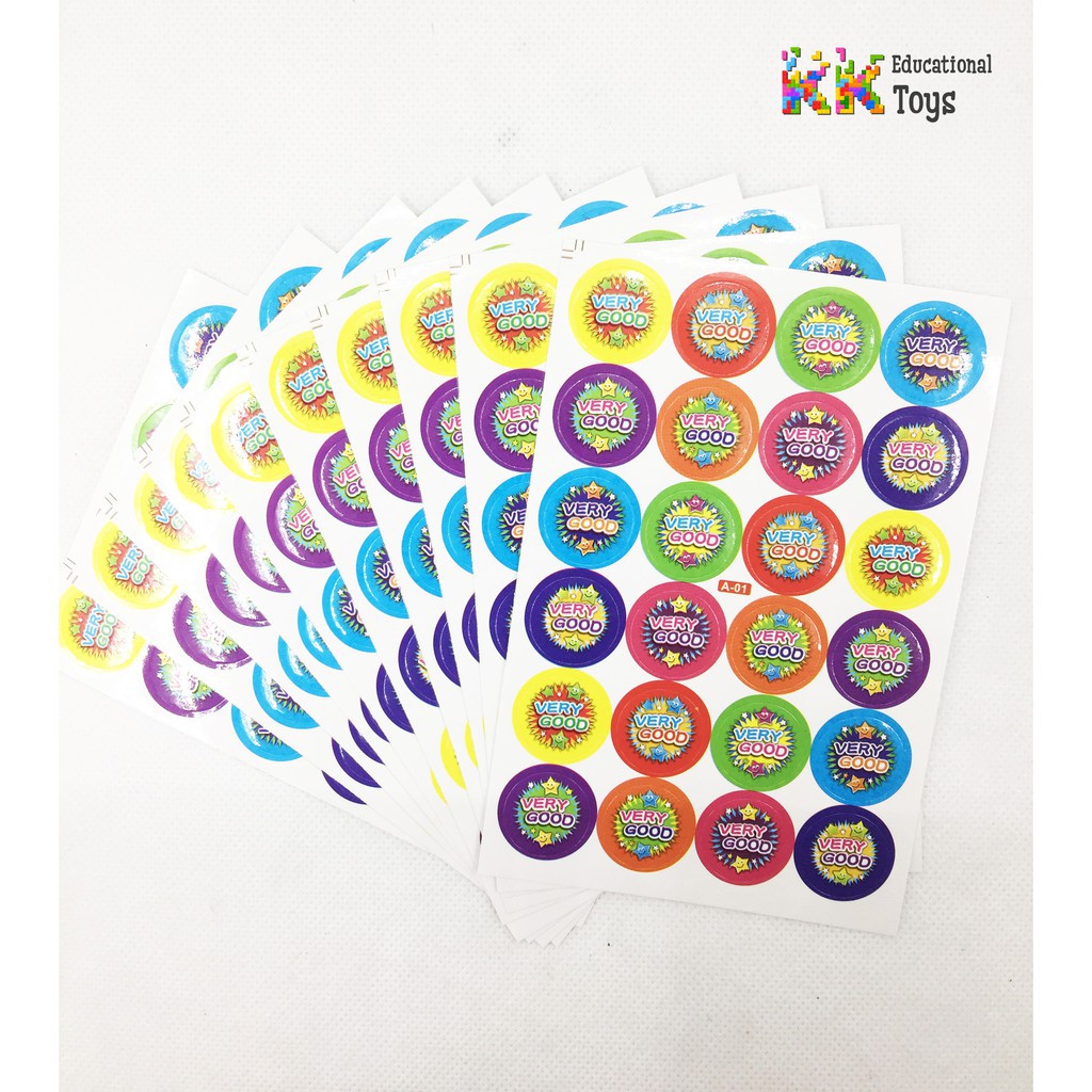 Sticker lời khen, khen thưởng nhiều mẫu cho bé