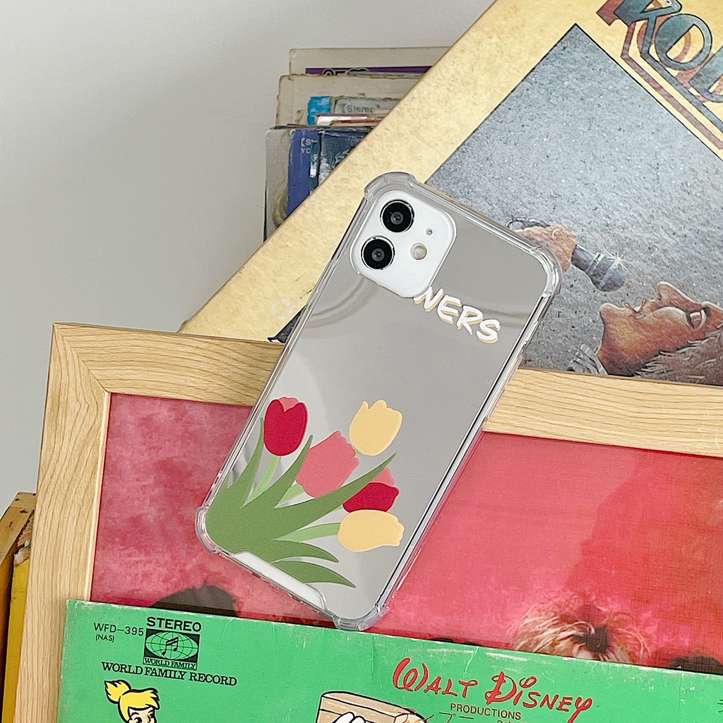 Ốp Điện Thoại TPU silicone Mặt Gương Thời Trang Cho iPhone 11 pro max X Xr Xs max 7 8 Plus 13 12 pro max