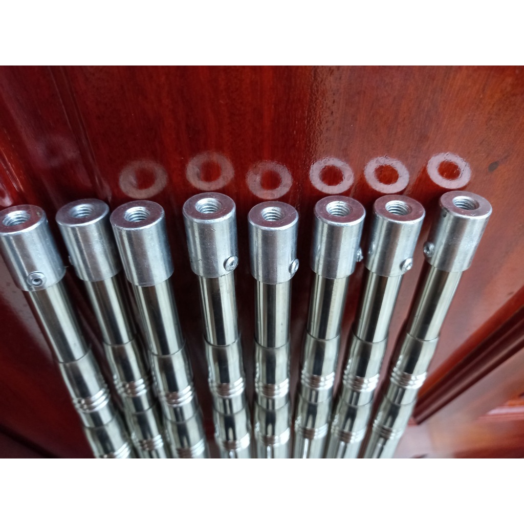 SÀO RÚT INOX ĐA NĂNG loại 6 mét,dùng móc cành cây, quét mạng nhện, phơi quần áo, vợt cá,treo lồng chim.xiên cá,