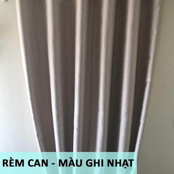 Rèm can màu ghi bạc