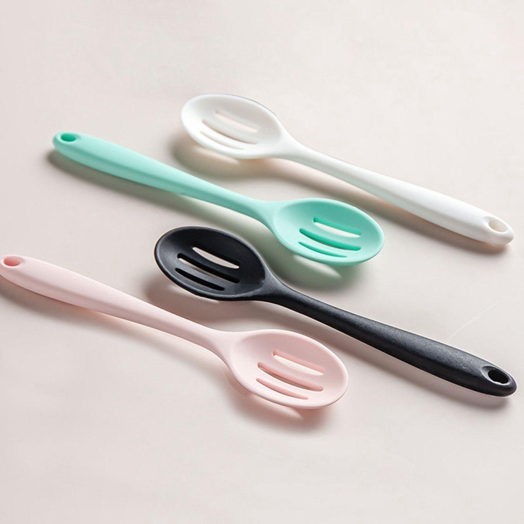 Muỗng Silicone Cách Nhiệt Chống Dính Tiện Dụng Cho Nhà Bếp