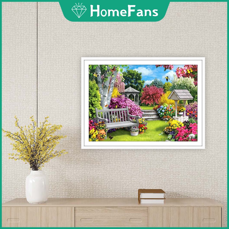 Bộ tranh đính đá tự làm kích thước 40*50CM trang trí tường