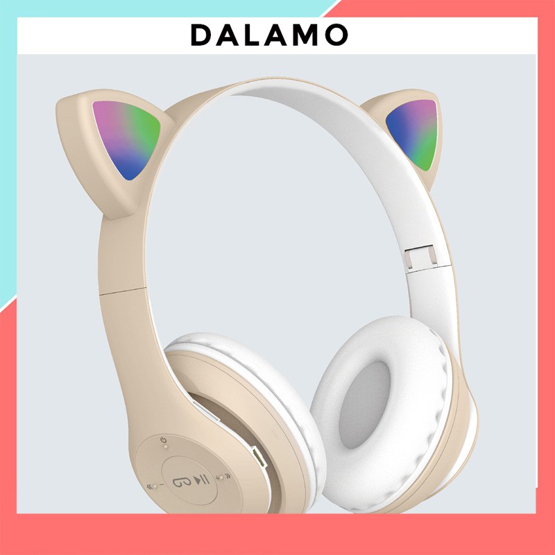 Tai Nghe Bluetooth Chụp tai có Mic ST71 Headphone không dây Dễ Thương tai mèo nghe nhạc, chơi game, cho bà bầu DALAMO | BigBuy360 - bigbuy360.vn